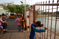 Chennai - Outside Kapaleeswarar Temple pond