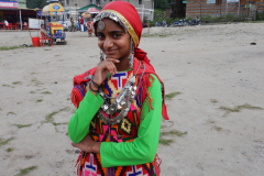 Manali - Gayathri is posing in traditional dress