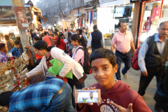 Shimla Mall Road - Nandan is thrilled watching the FIFA world cup
