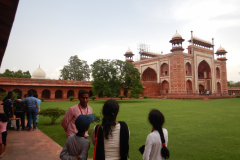 Taj Mahal - Our Guide looks on