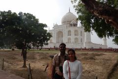 Taj Mahal - Work is going on behind us