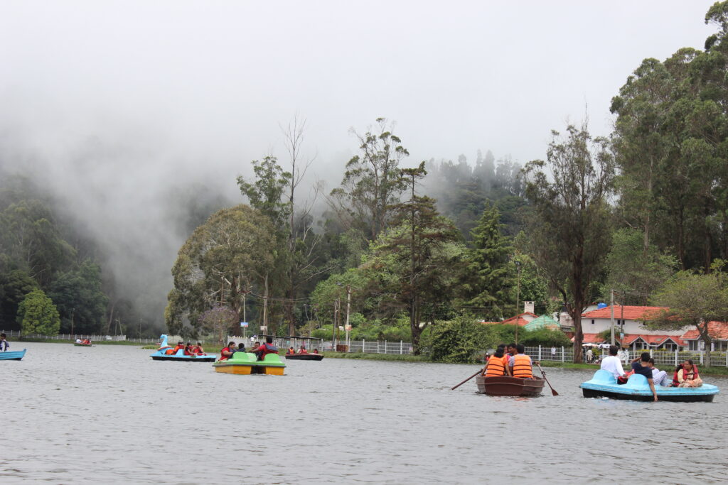 Boating in Kodaikanal Lake with Mist